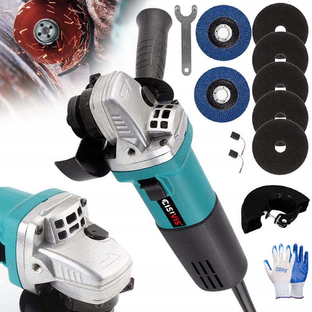 PROFESSIONAL SZLIFIERKA KĄTOWA KĄTÓWKA ELEKTRYCZNA, ŚREDNICA TARCZY 125 MM