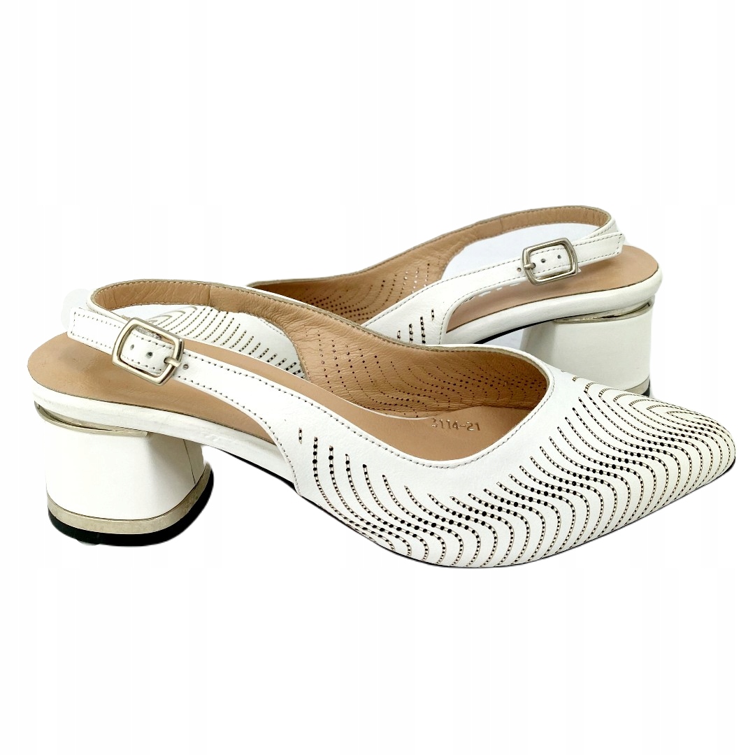 Dámské sandály Boccato 035.3114 21-3 T 687KHVGMS Velikost 39, Bílé
