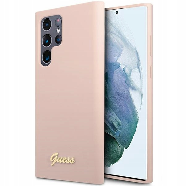 Guess GUHCS23LLSLMGPP pouzdro kryt pro Samsung S23 Ultra S918 růžové