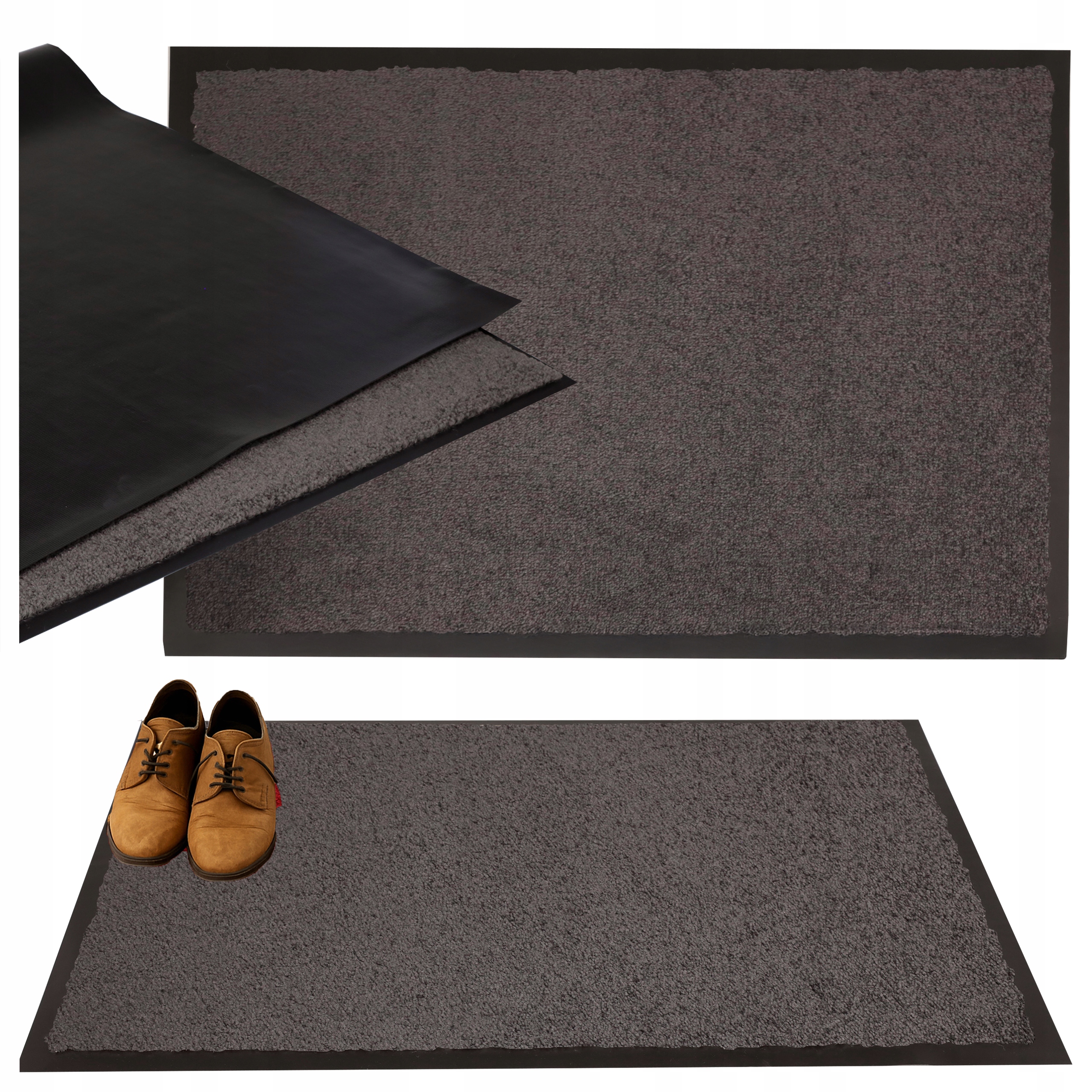 Rohožka na boty pod dveře Vstupní rohož na podlahu Gumová 90x150 cm