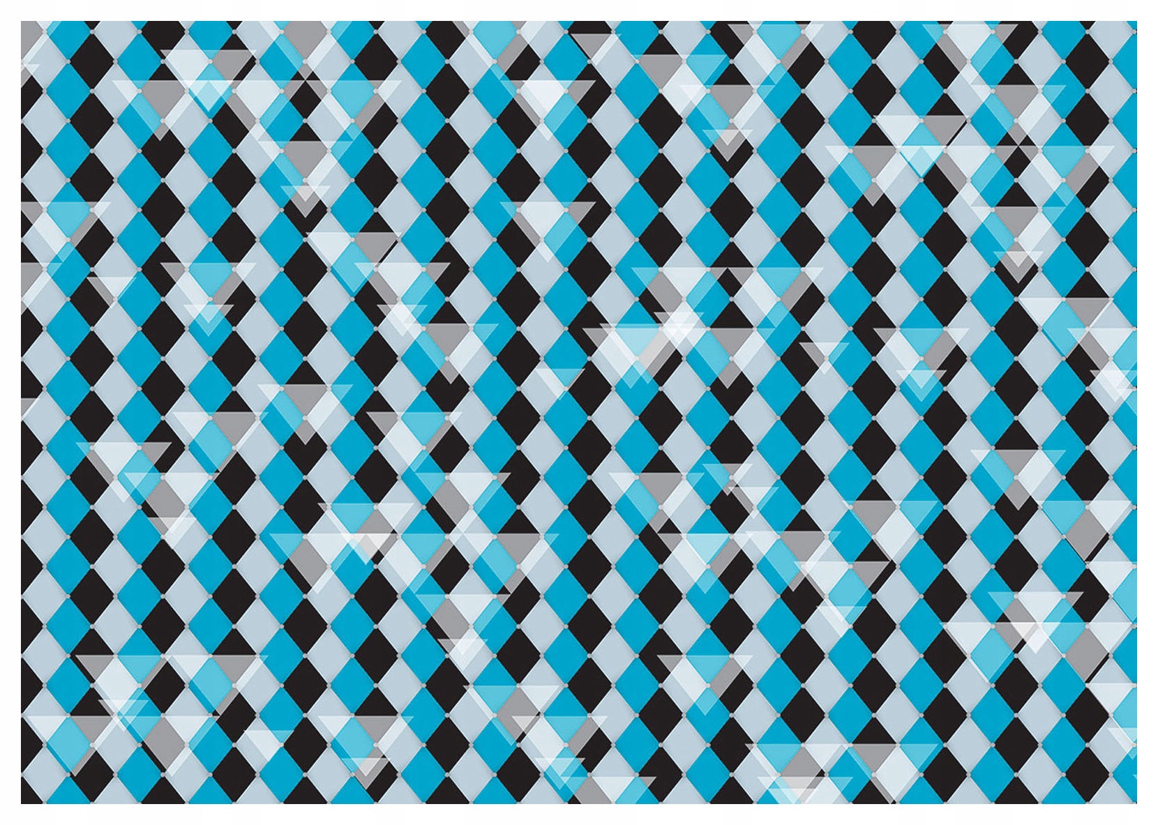 Fototapeta flizelina Romby Černo-modrý abstraktní vzor 416x254 lepidlo