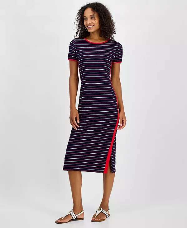 Tommy Hilfiger dámské šaty Striped Short XL