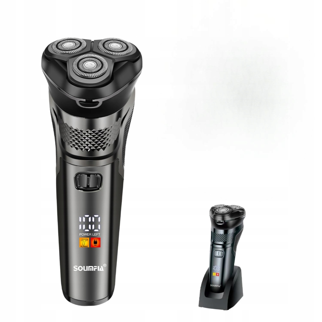 Holicí Strojek Elektrický Zastřihovač Vousů Na Tělo IPX7 Rotační Stanice Solimpia