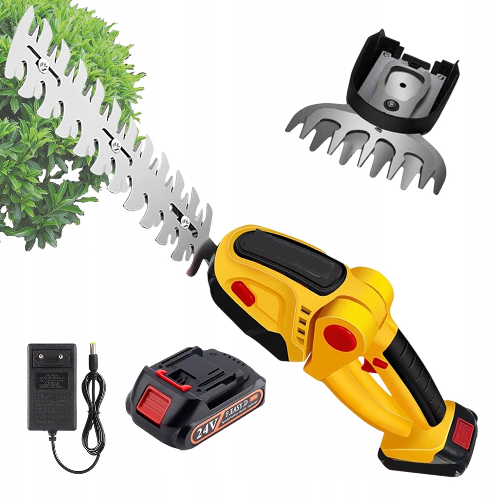 Nůžky Na Trávy Keřů A Živý Plot S Nastavitelným Akumulátorovým Úhlem 1500 mAh