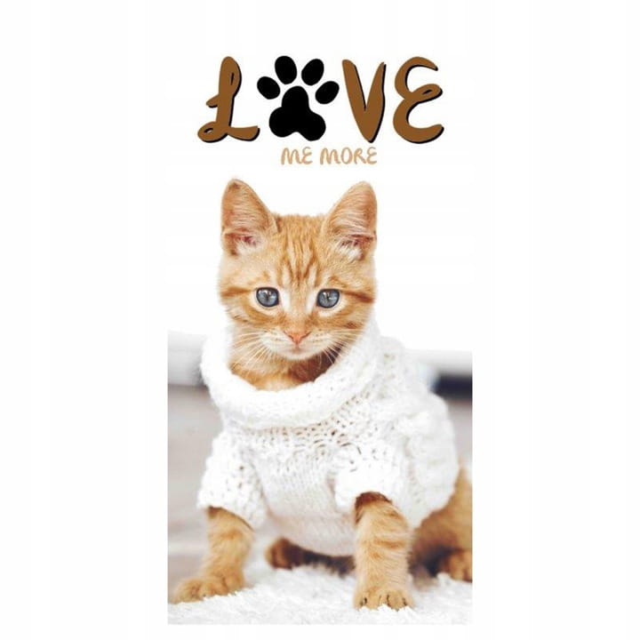 

Ręcznik Plażowy Kąpielowy Kotek Cat 70x140
