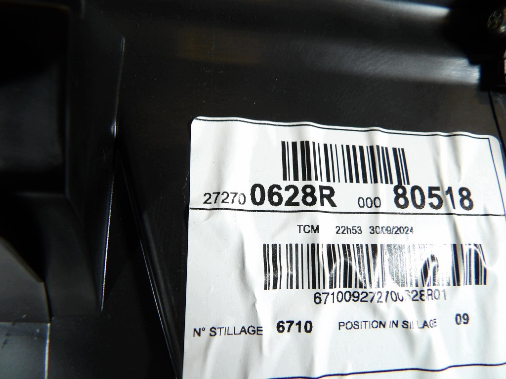 heater 272700628R RENAULT MEGANE IV 1.3TCE