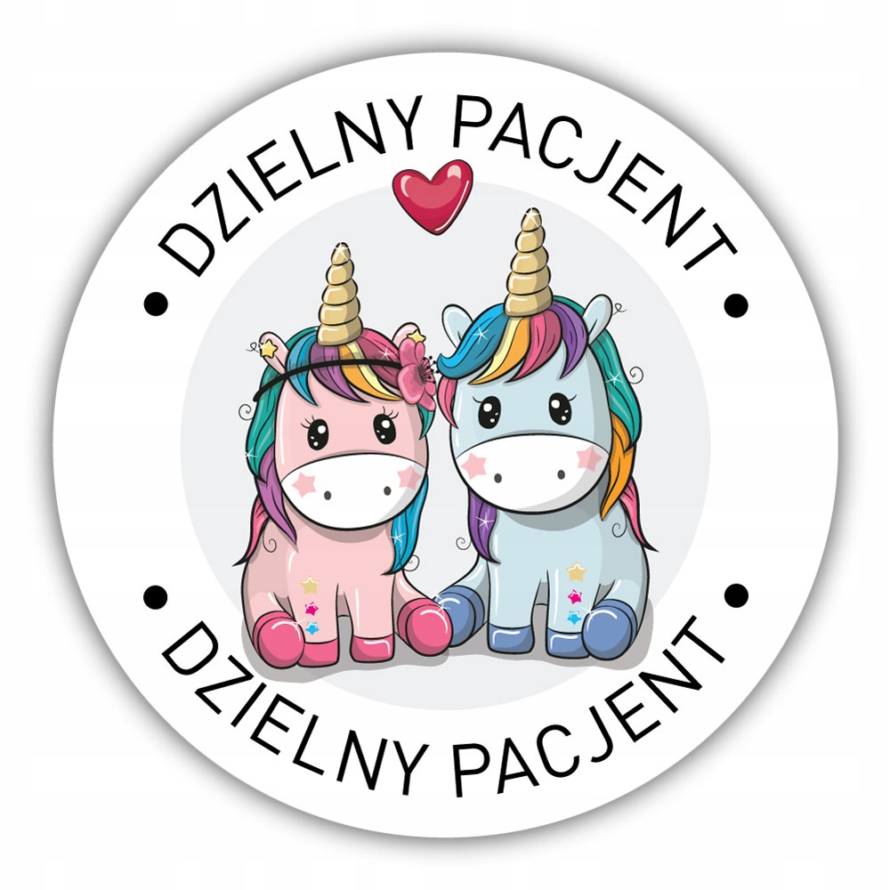 

Dzielny pacjent, naklejki: 12szt. unicorn 4