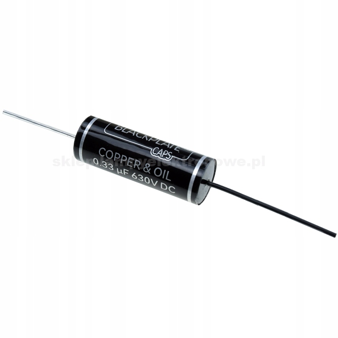 Kondenzátor 0.33uF 0,33uF 330nF 630V Měděný olejový kondenzátor Blackplate Tad