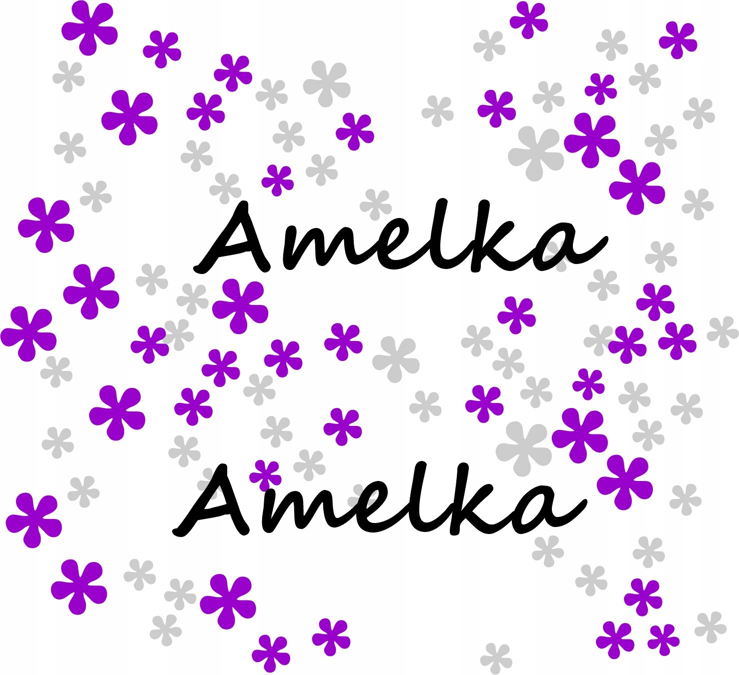 

Naklejki Imię 2 Sztuki Kwiatki 70 Szt