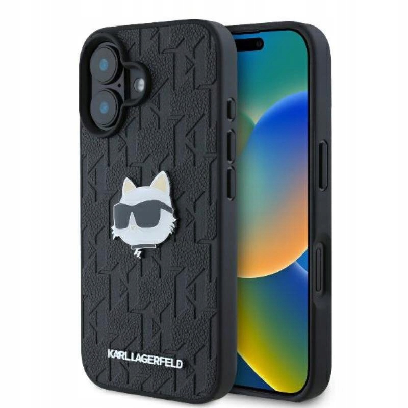 Karl Lagerfeld – Pouzdro pro iPhone 16 (černé)