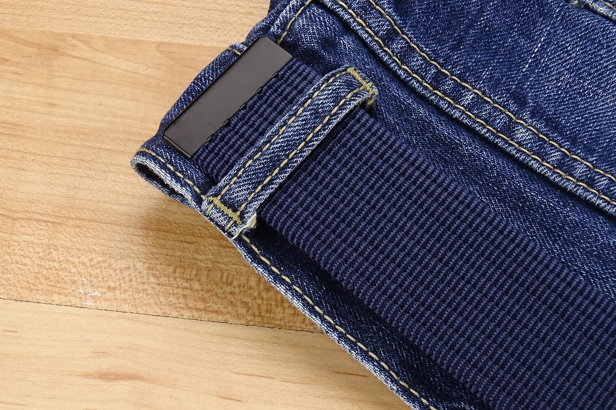 GRANATOWY GRACIO PAS DO SPODNI MĘSKICH SZEROKI Wzór dominujący inny wzór