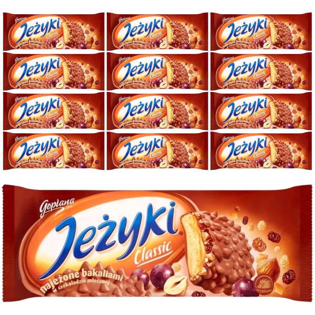 Levně Ježky Classic Sušenky v mléčné čokoládě 140 g x 12 kusů