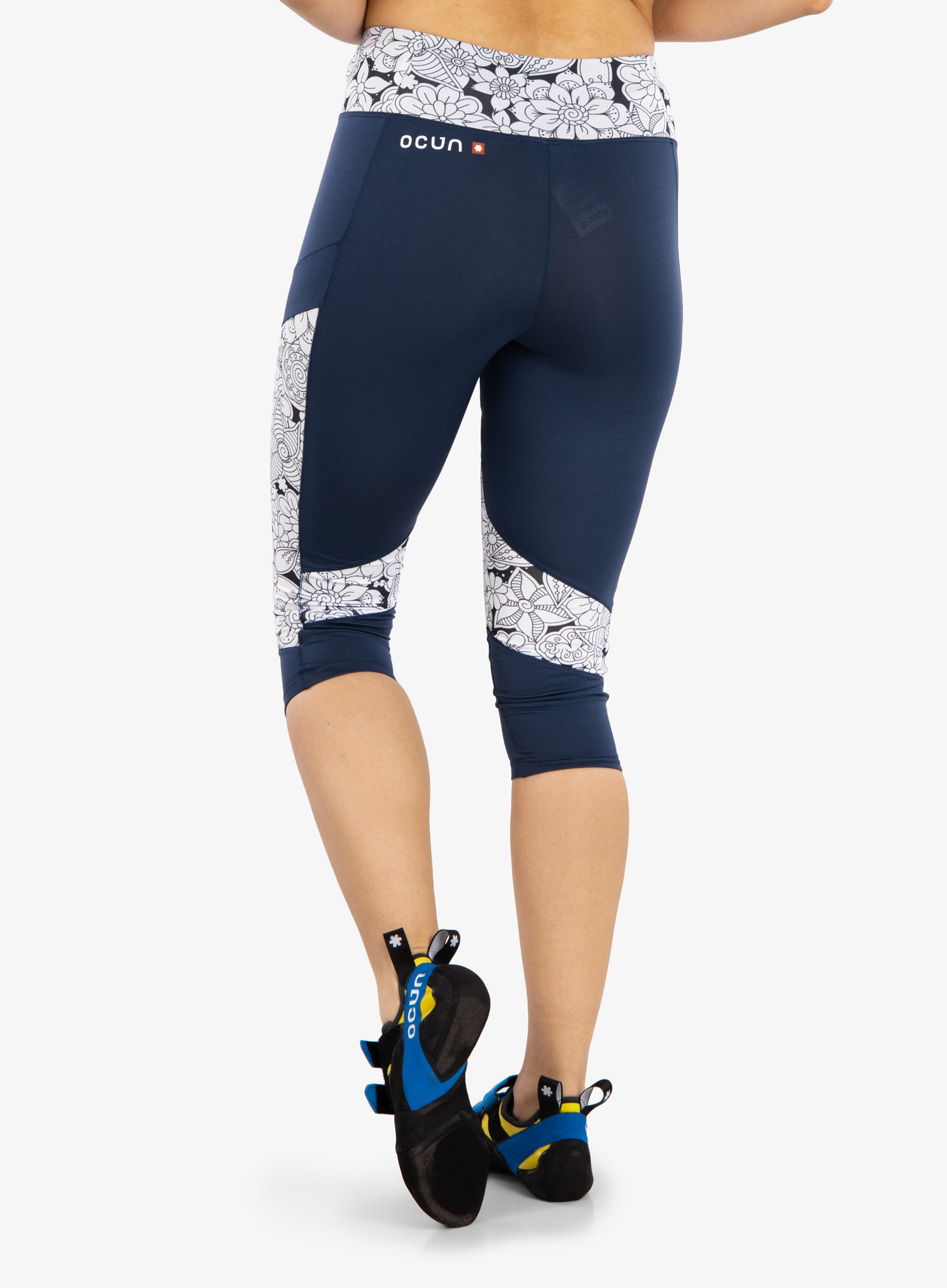 Legginsy wspinaczkowe damskie Ocun Rhea 3/4 Leggings - blue sargasso S Marka Ocun