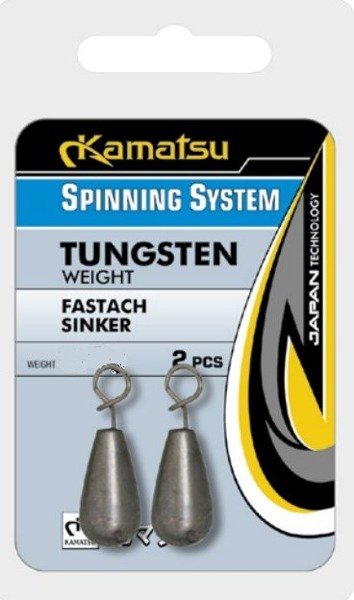 Ciężarki Wolframowe Fastach Sinker 8,8g/5/16oz. Op 2SZT Spinning System Kam