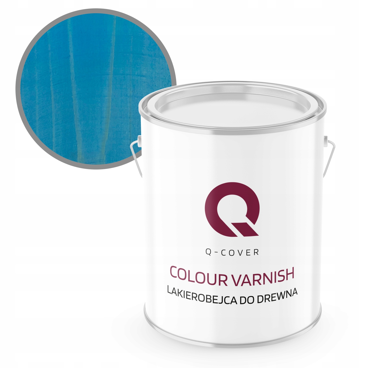 Rychleschnoucí Lak Na Dřevo 2,5 L Modrý Satén Výkonná Barva 3V1