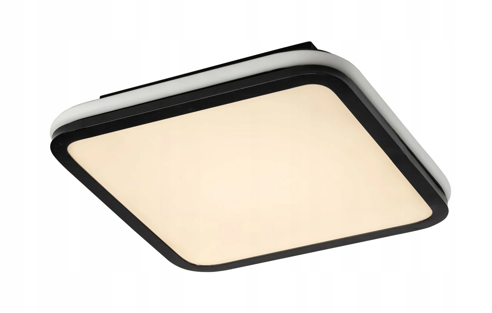 Led stropná lampa Rabalux Serkan 35 cm čierno-biela 43 W s diaľkovým ovládaním