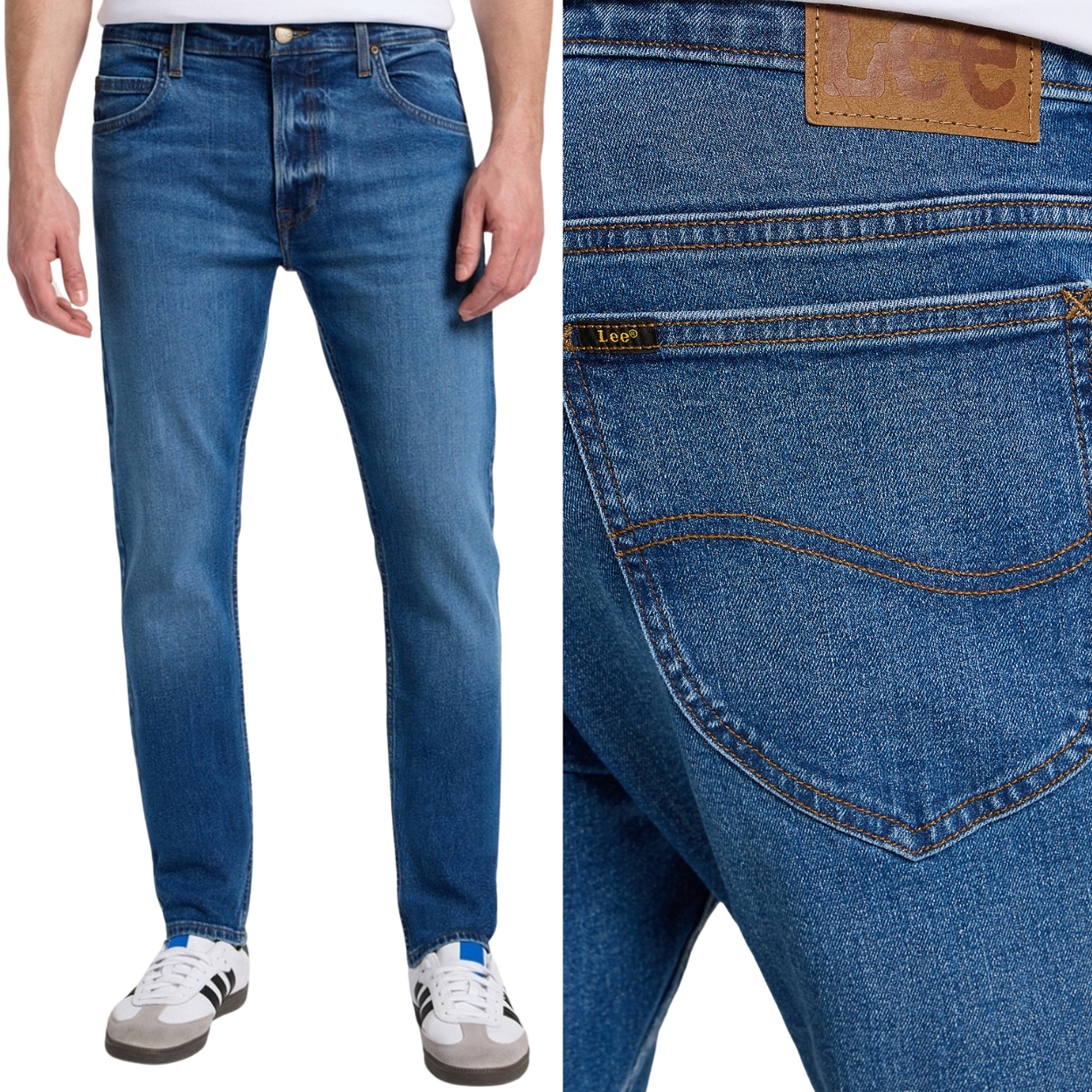 Lee Rider slim Ballinger Džíny tmavé přiléhavé džínové kalhoty W33 L34