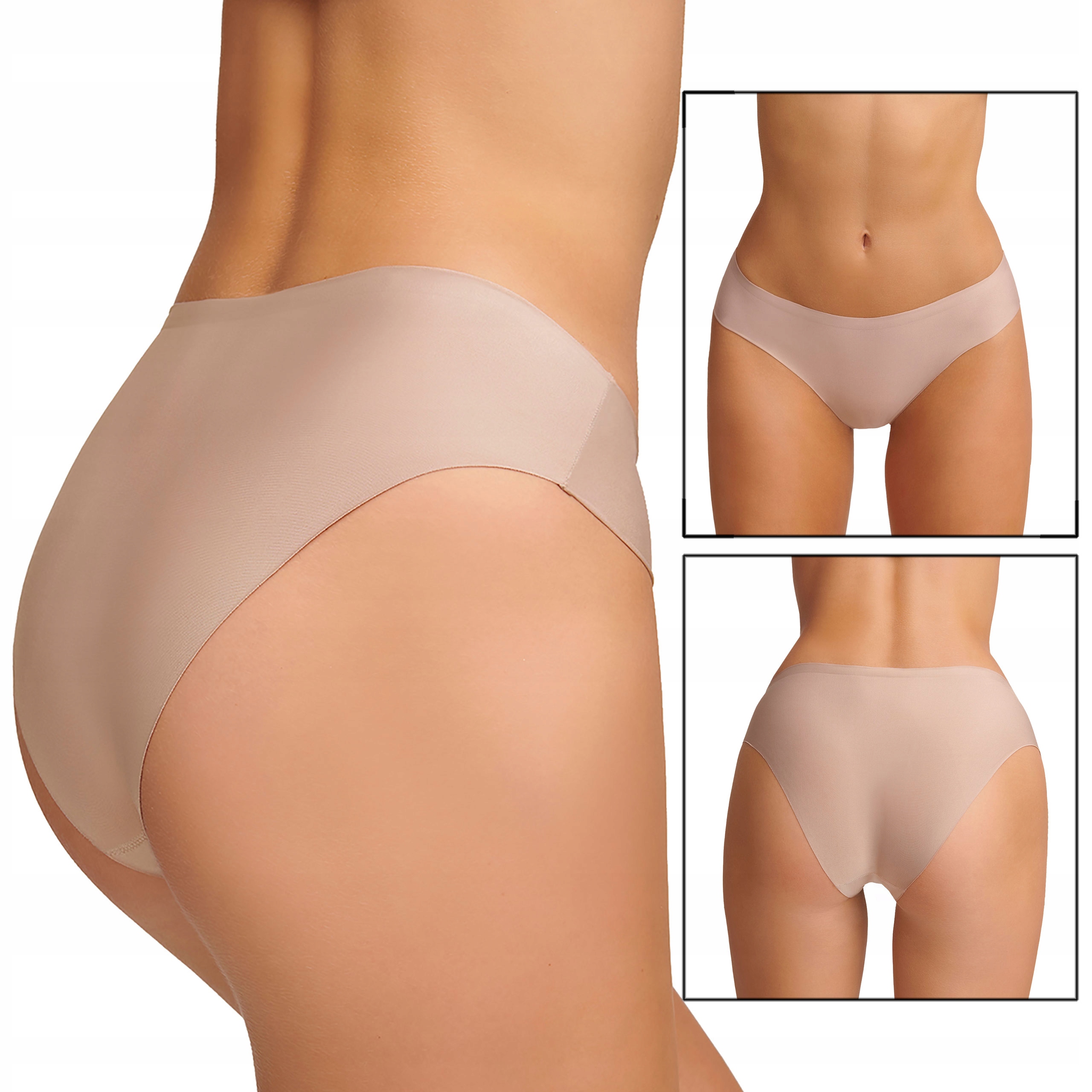 MAJTKI DAMSKIE FIGI BEZSZWOWE CIĘTE LASEROWO ROZ S