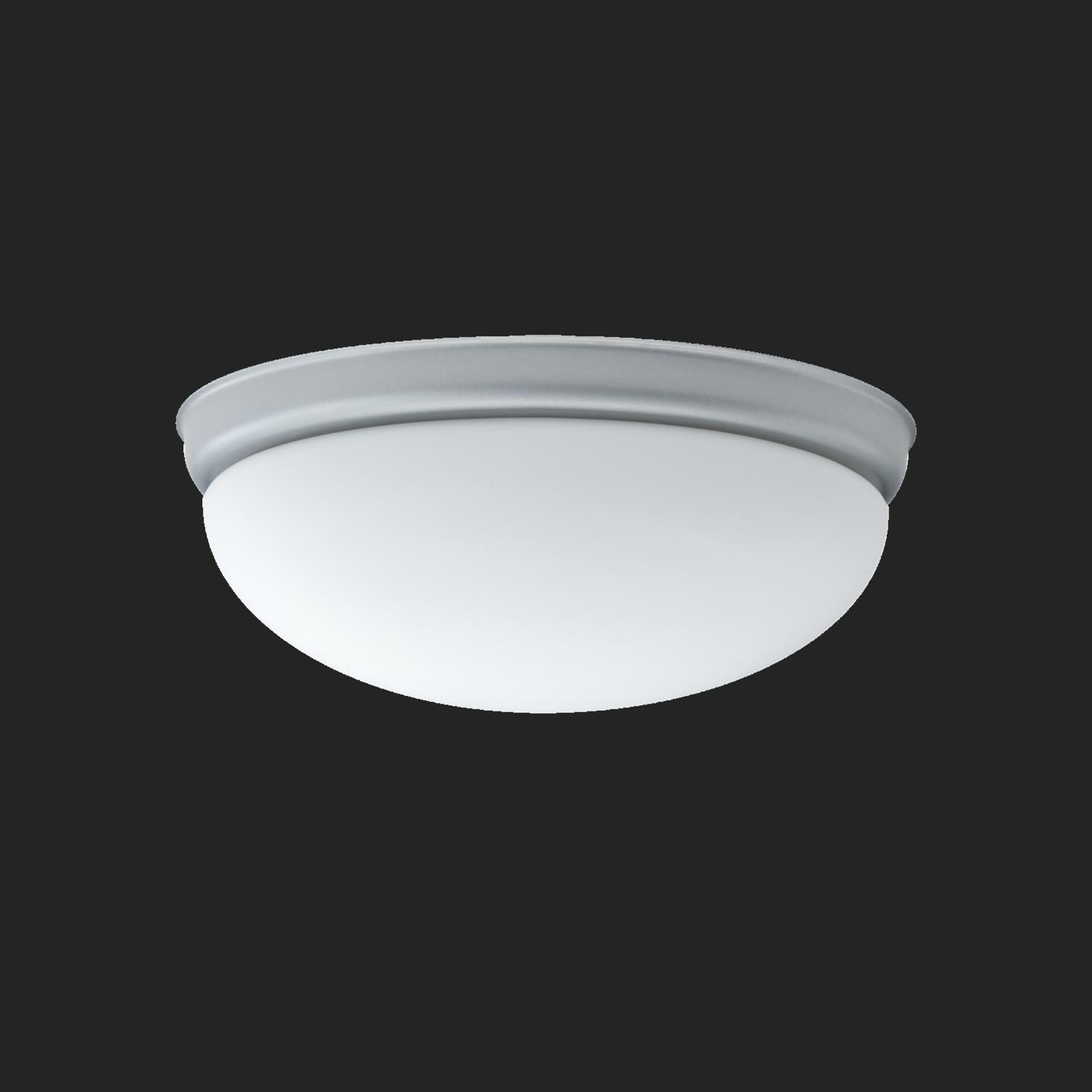 Osmont 41659 Alma D1 stropné/nástenné sklenené svietidlo strieborná biela IP4