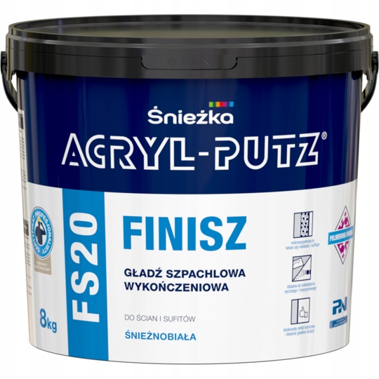 

Acryl Putz FS20 Gotowa Gładź Szpachlowa 8KG