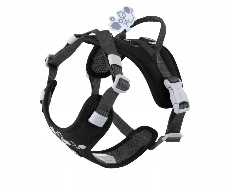Postroj pro psa Hurtta Raven velikost: 75-100 beztlakový, odolný, reflexní