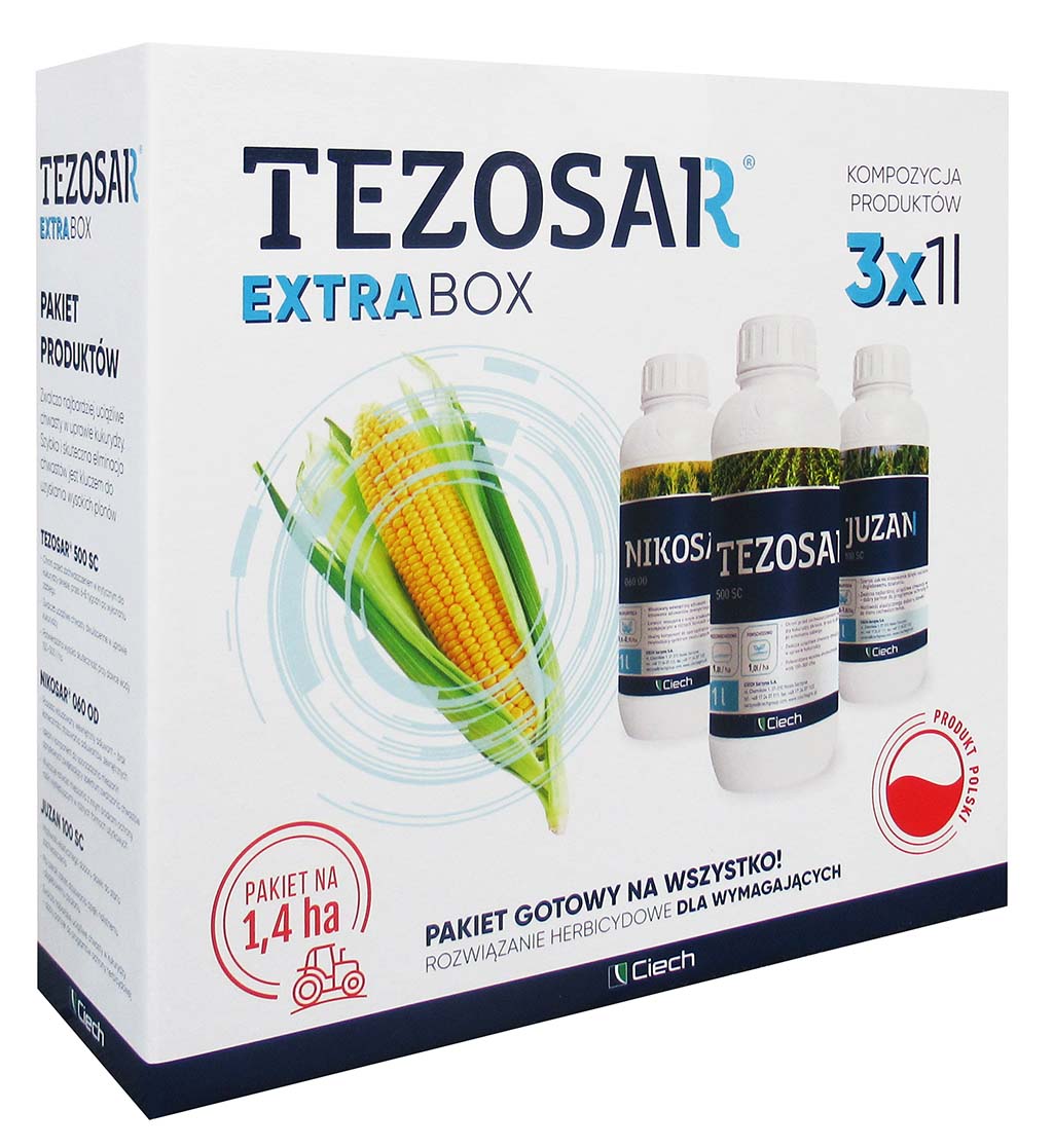 

Tezosar Extra Box 3x1l na chwasty kukurydzy 1,4 ha