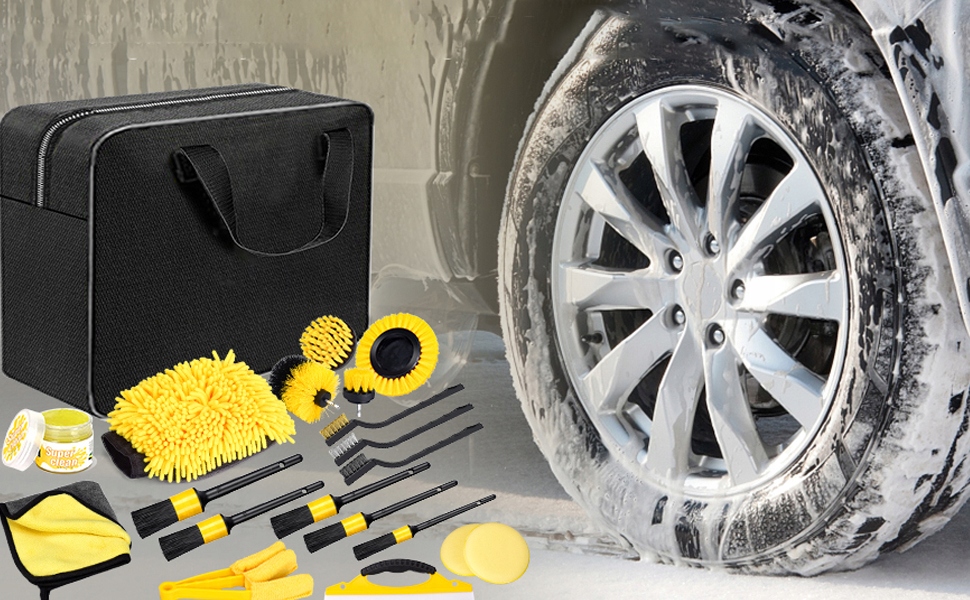 ZESTAW DO MYCIA SAMOCHODU AUTA CZYSZCZENIA CAR DETAILING MIKROFIBRA ŚCIERKI Producent Inny