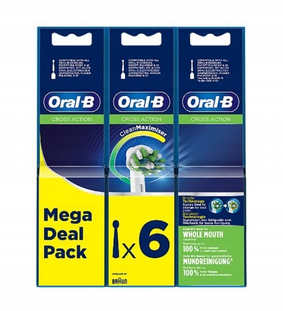 Braun Oral-B Cross Action Opakowanie-2+2+2 6szt.