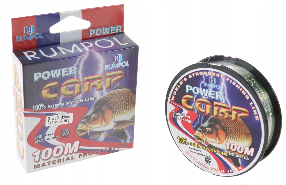 

Żyłka 100m 200m Rumpol Power 0,45mm 27,5kg Zbp