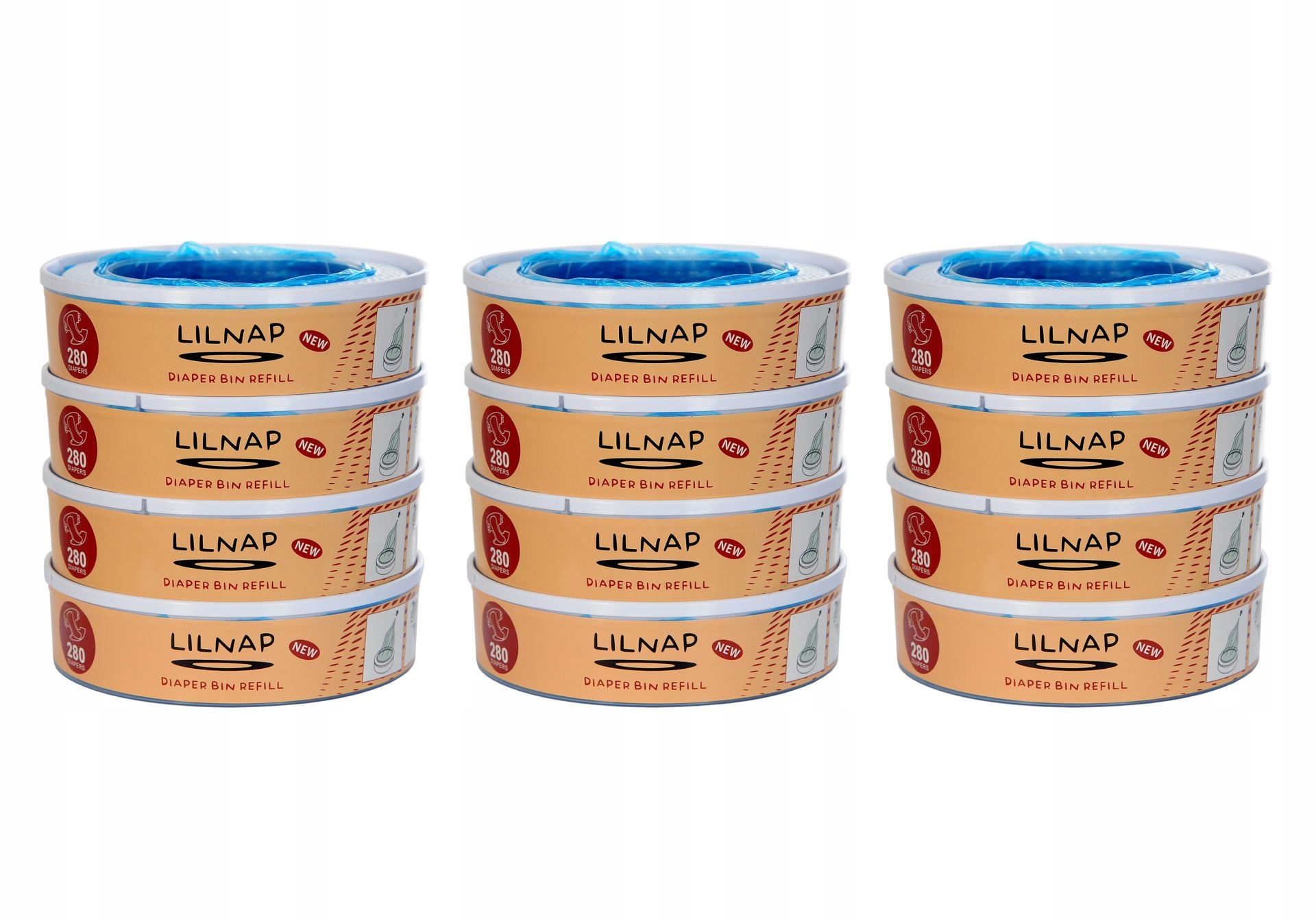 

Lilnap Wkład Do Kosza Na Pieluch Angelcare 12-PAK