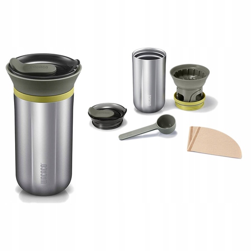 Přenosný kávovar Cuppamoka Wacaco stříbrný