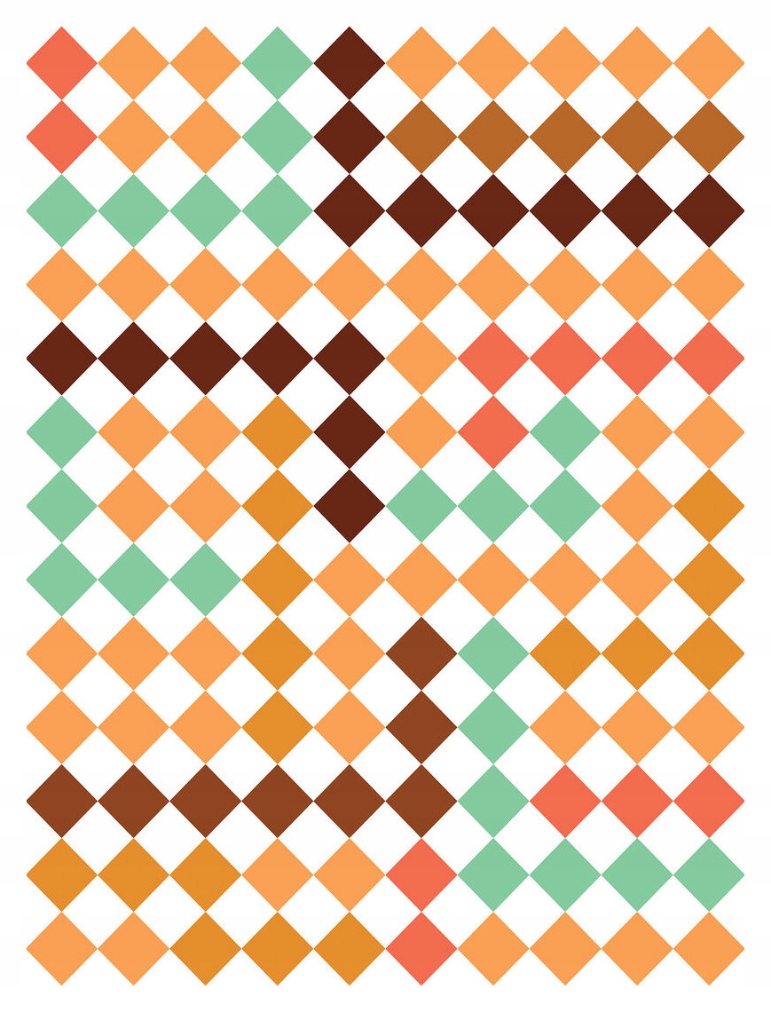 Fototapeta Romby barevné vinylové geometrie moderní styl 184x254 lepidlo