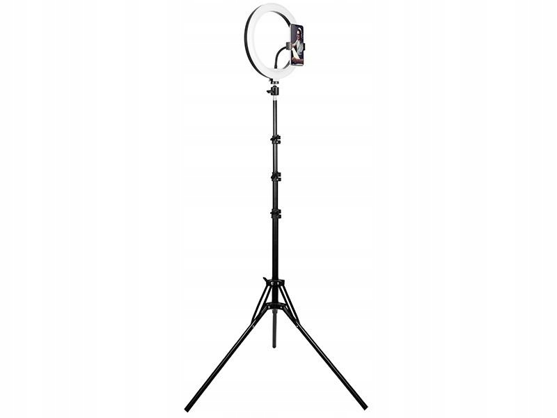 UCHWYT NA TELEFON STATYW Z LAMPĄ LED RING DO ZDJĘĆ