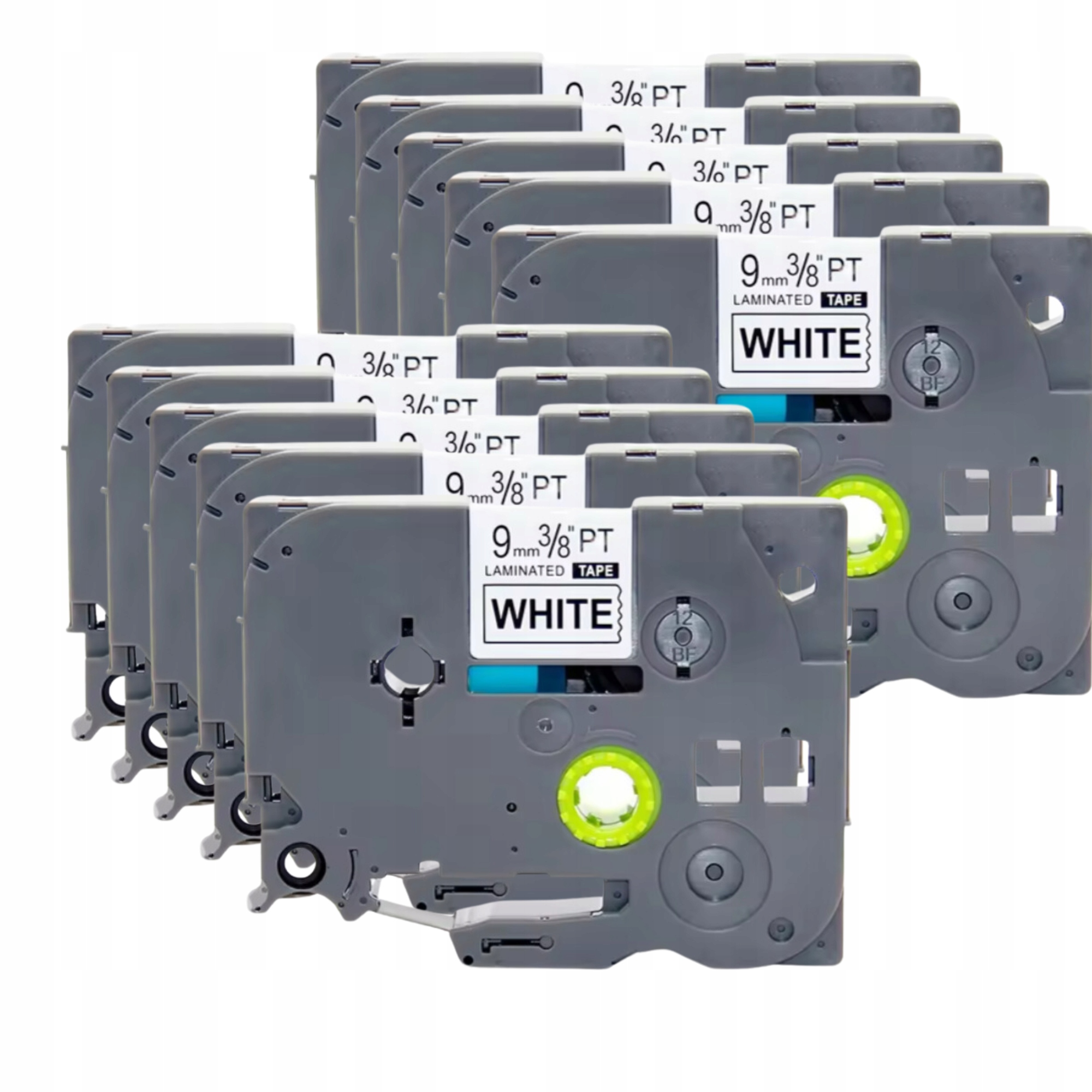 10x Páska pro Brother TZ-221 Černá na bílém Odolná A Spolehlivá