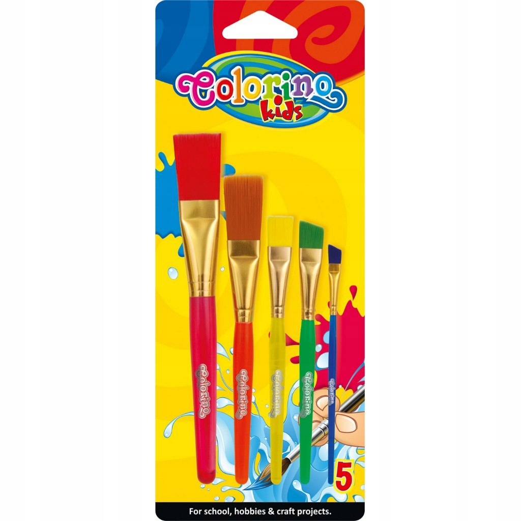 

Colorino Kolorowe Pędzelki Jumbo do farb 5 szt