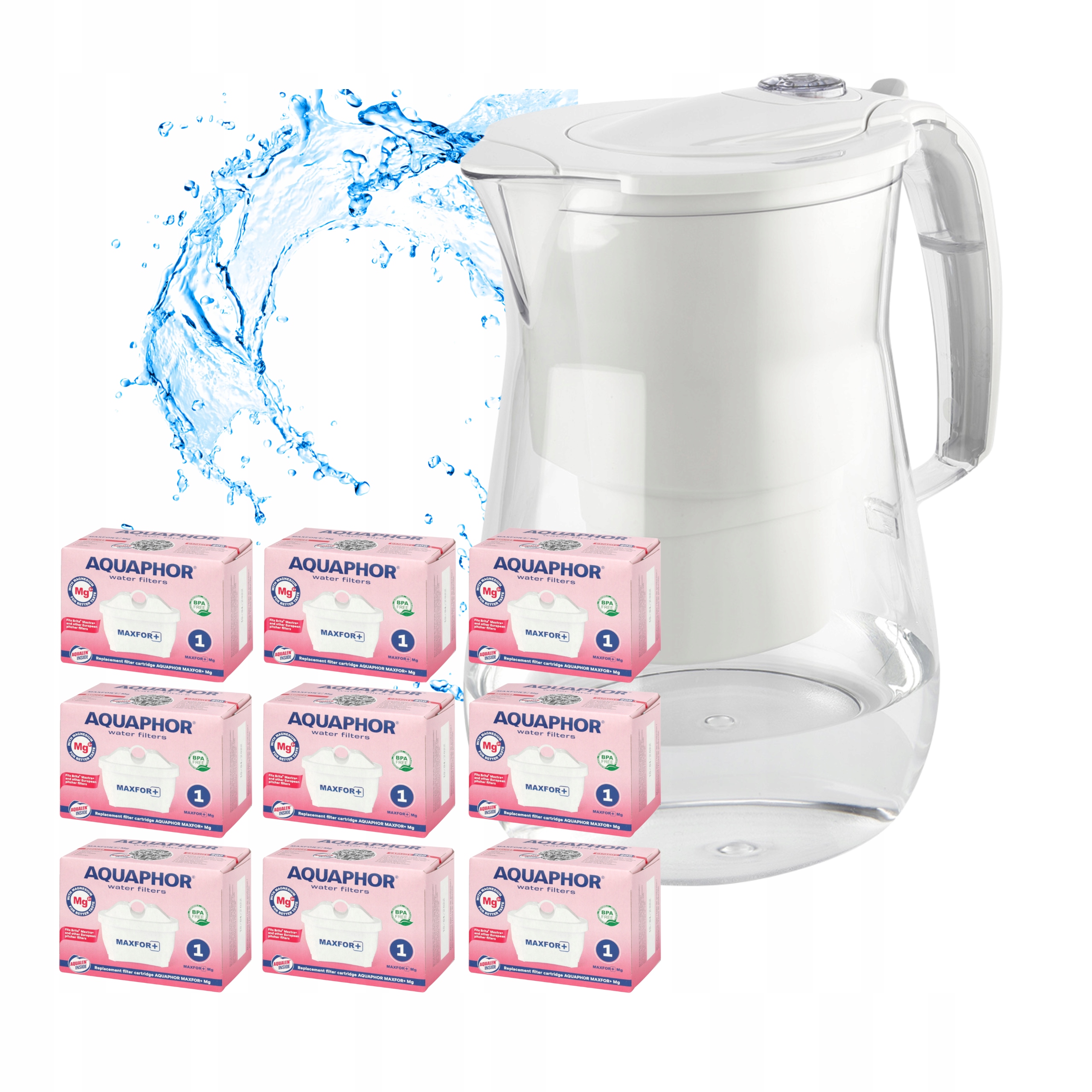 Dzbanek filtrujący Aquaphor Onyx 4,2+ 9 filtrów magnezowych Maxfor Mg