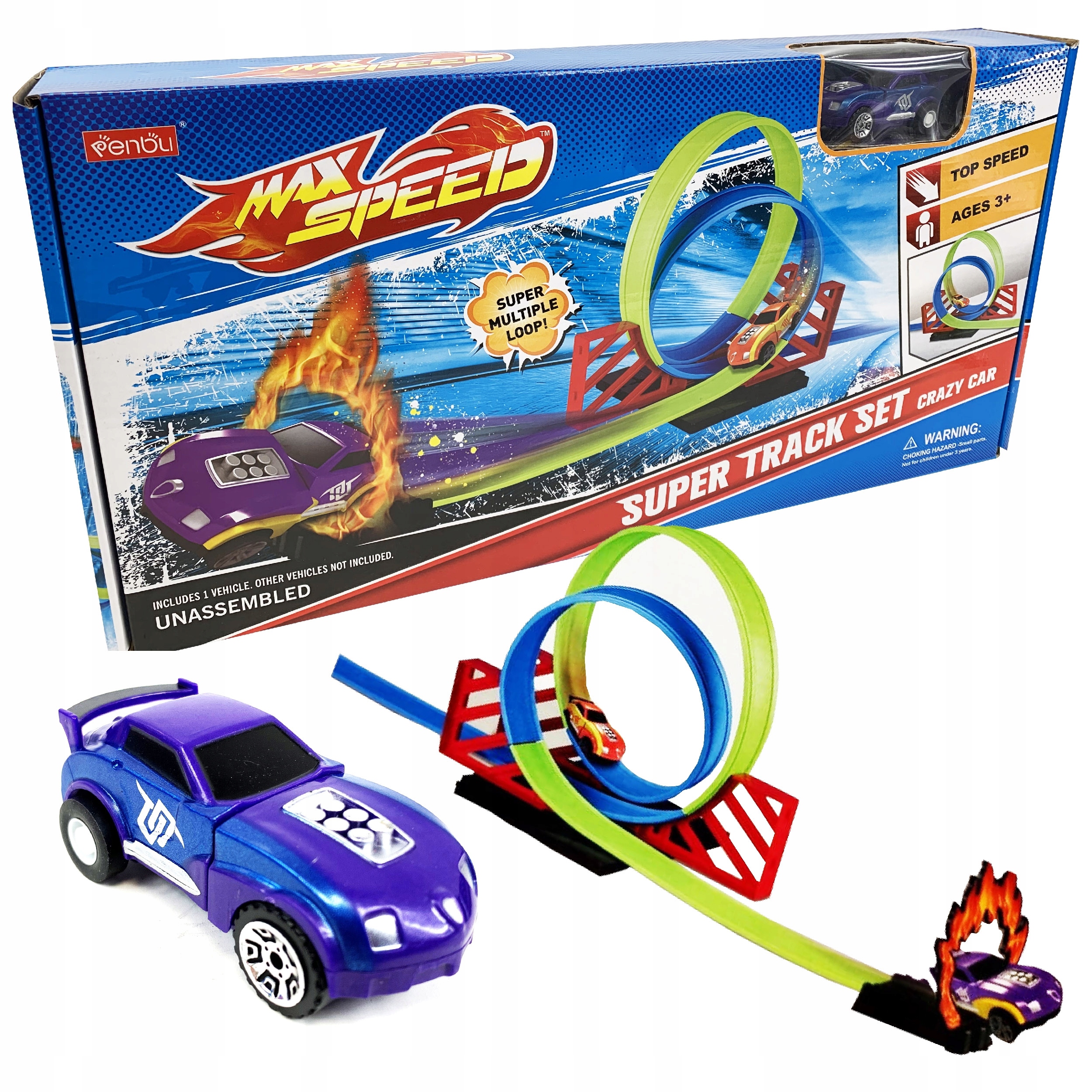 

Samochodowy Tor Wyścigowy Z Wyrzutnią Samochód