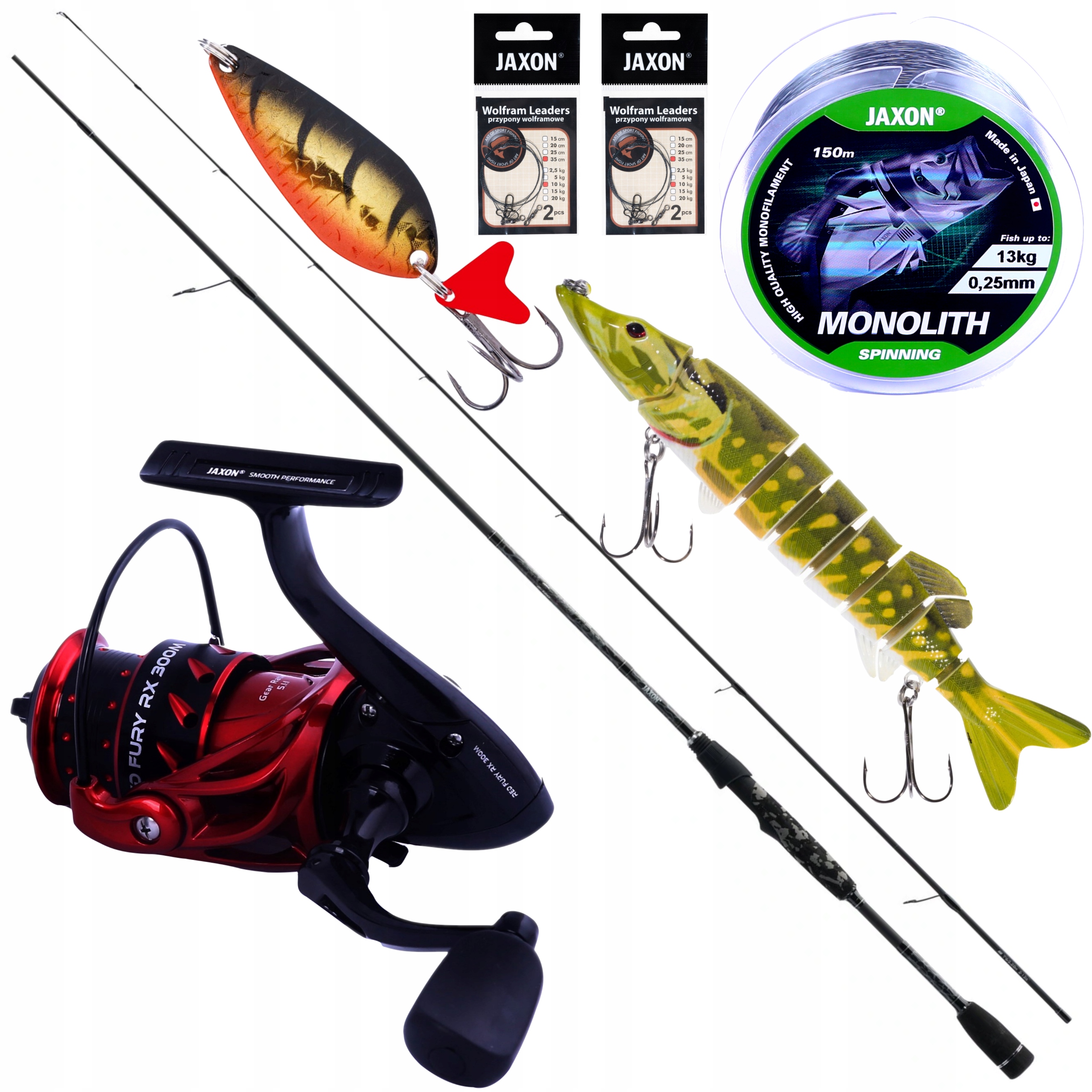 

Zestaw Na Szczupaka Wędka Kołowrotek Jaxon