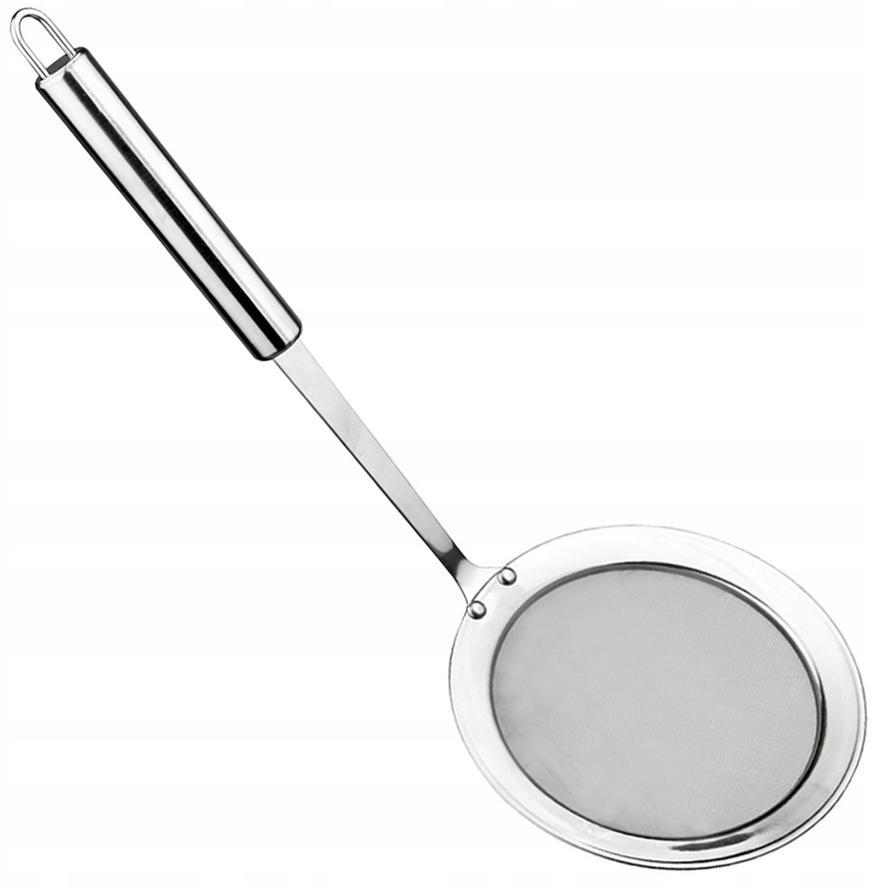 

Łyżka Szumówka Z Gęstym Sitkiem Sitko Cedzak 34CM
