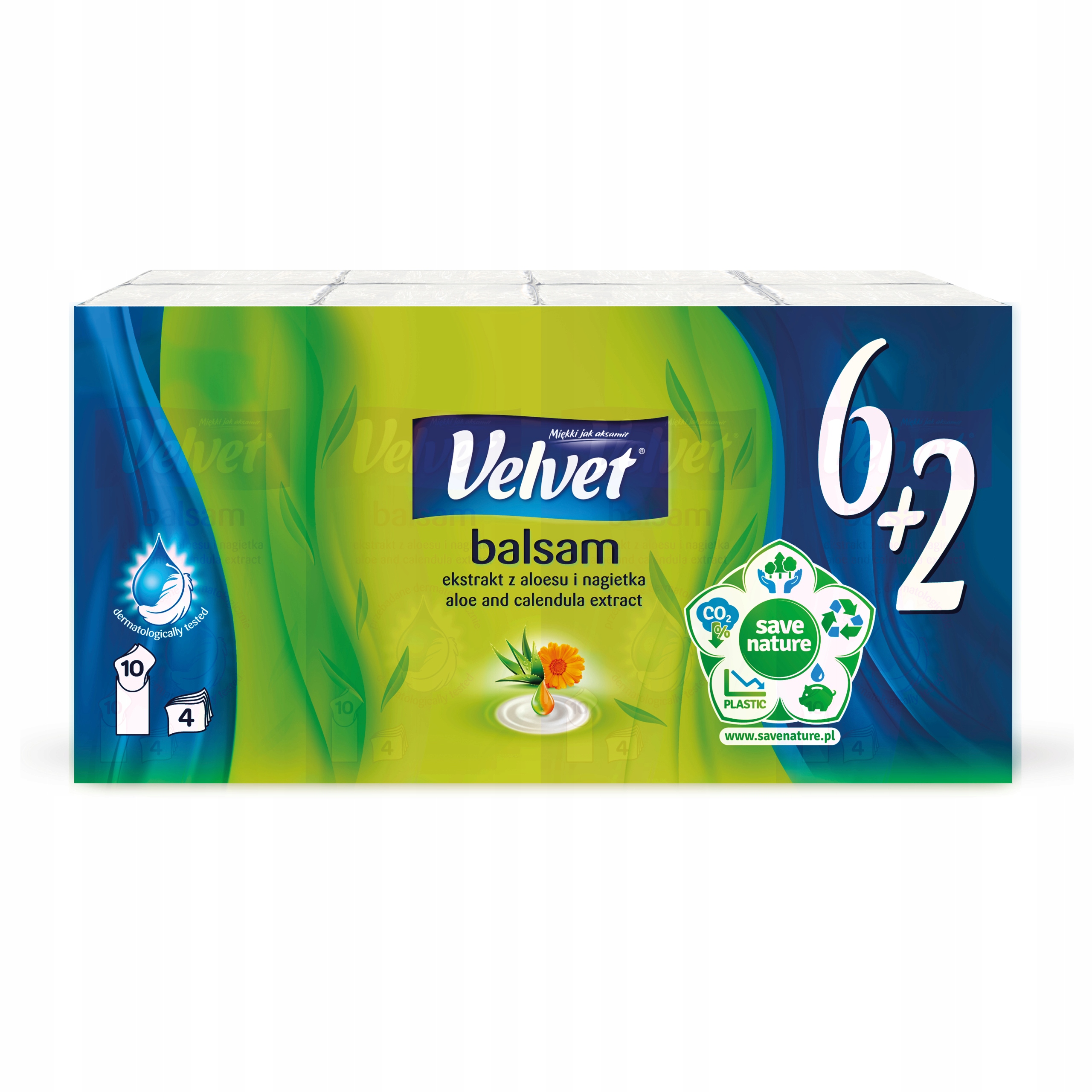 

Velvet chusteczki higieniczne Balsam 8 szt