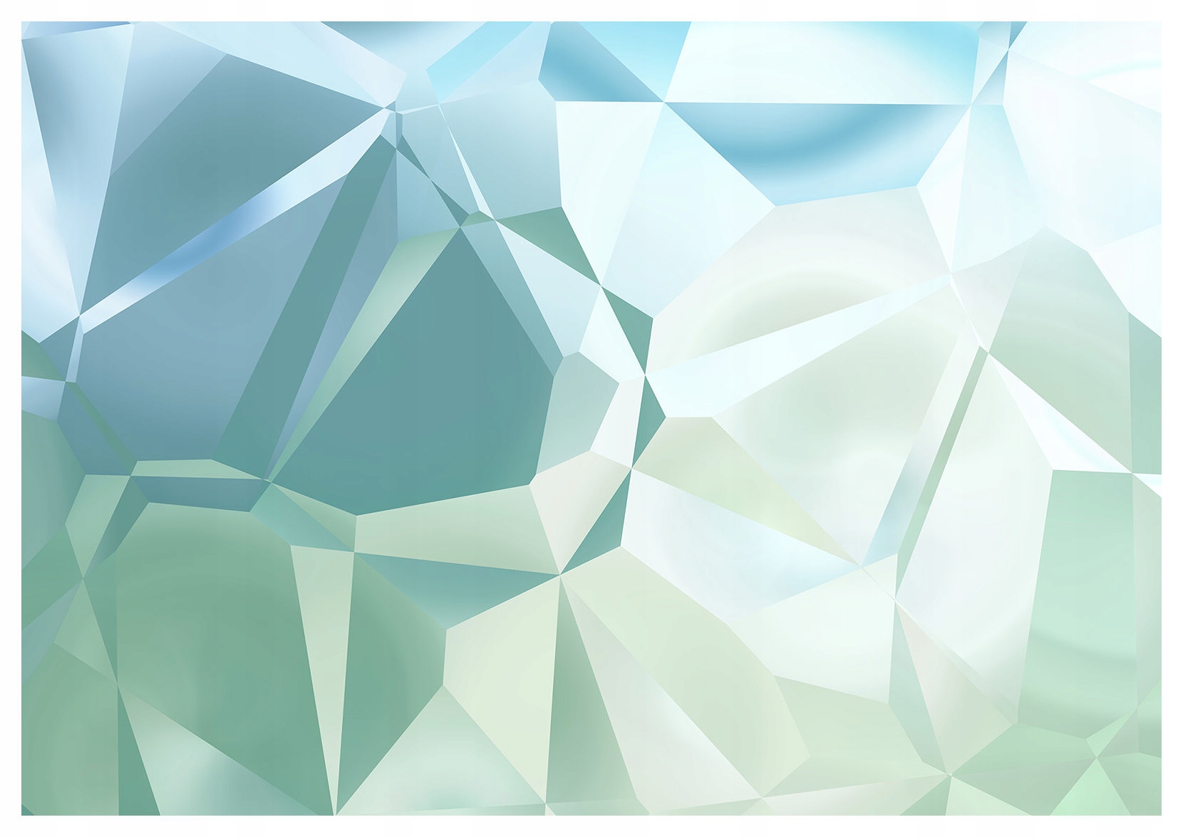 Fototapeta Krystaly ledu a skla 3D Geometrie Abstrakce 416x290 lepidlo