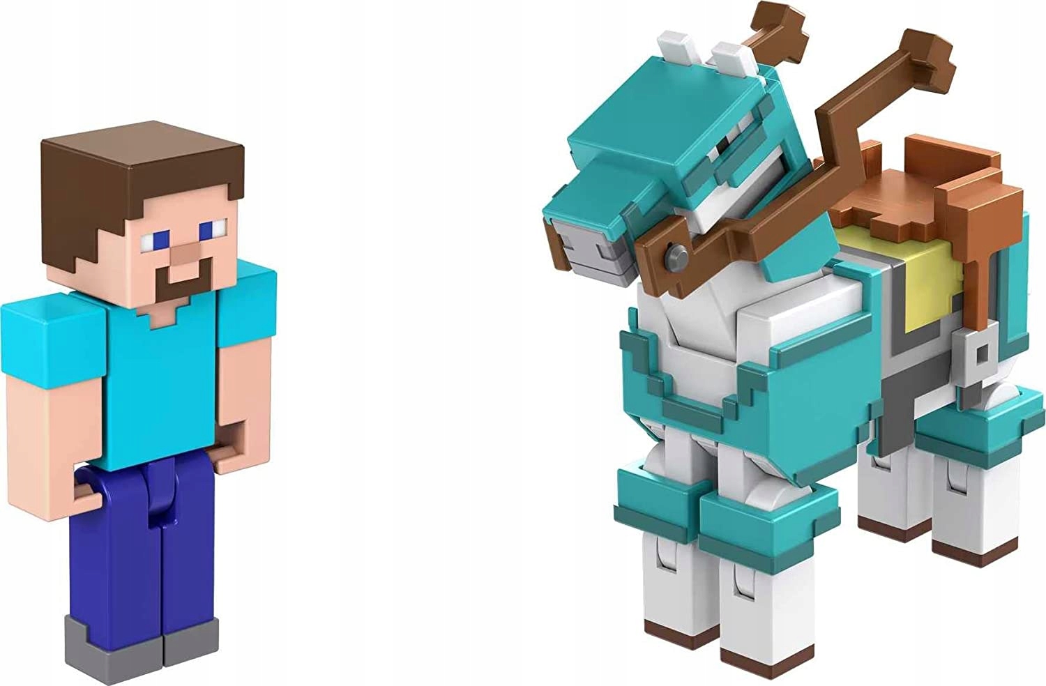 MINECRAFT zestaw 2 figurek FIGURKA STEVE + KOŃ Wiek dziecka 6 lat +