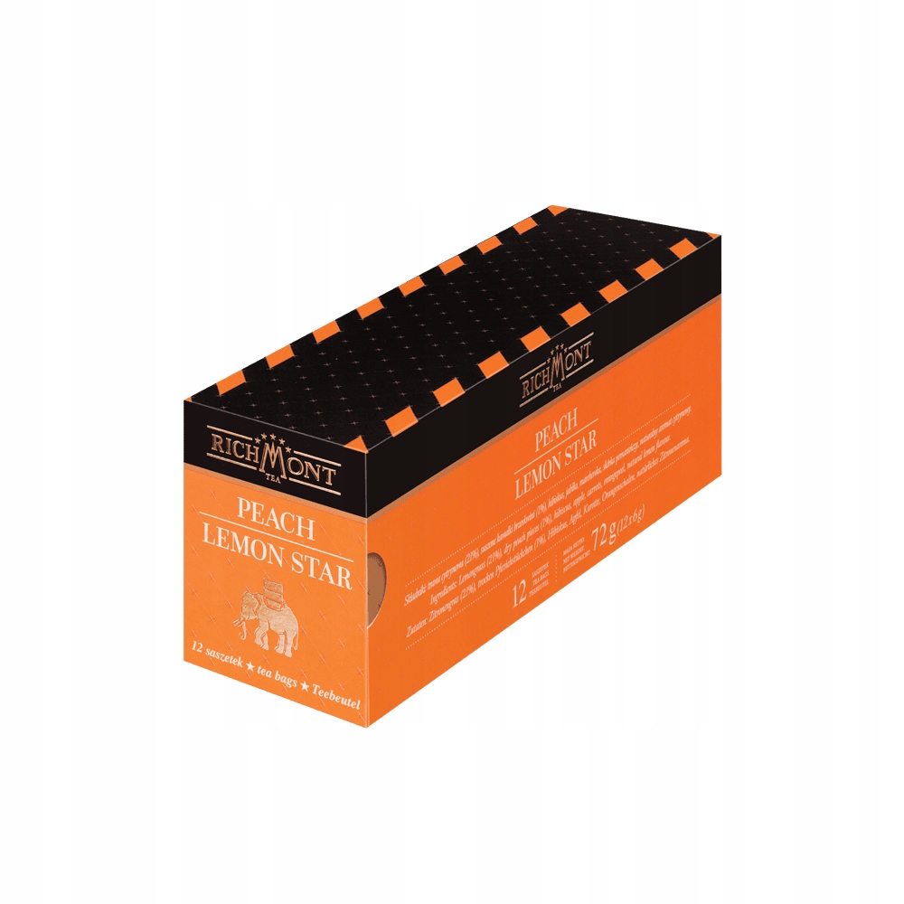 Richmont Peach Lemon Star 12 sáčků