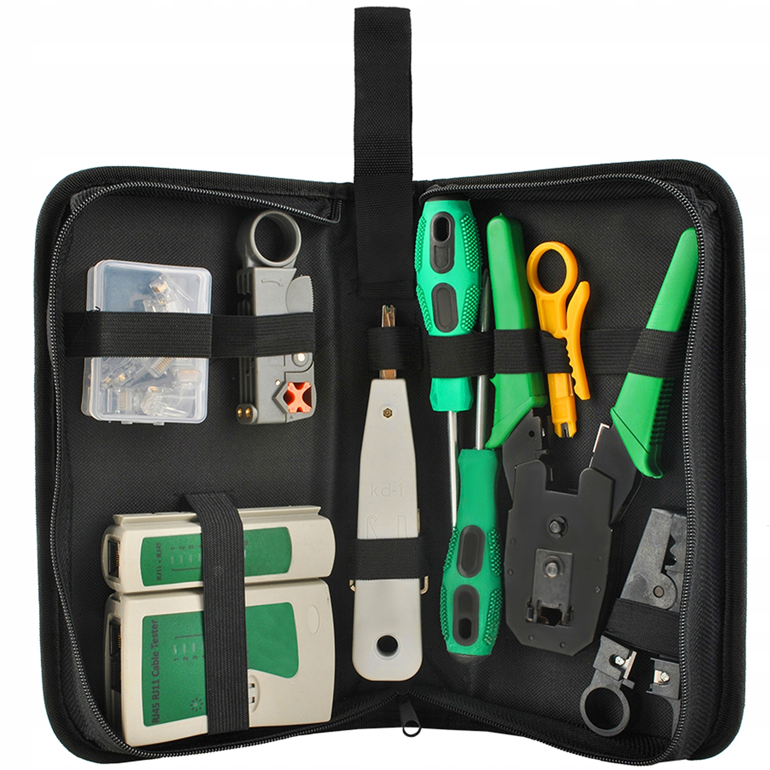 

Zaciskarka Wciskacz Tester Sieciowy Lsa Rj45 Etui