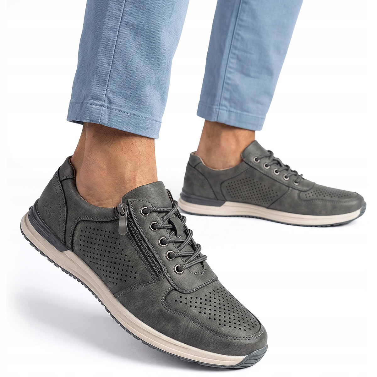 Tenisky tenisky vč. kůže, zapínání na tkaničky, lehké, ažurové Wojtyłko 41