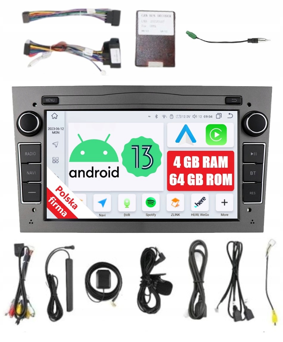 Rádio Android Opel Zafira Meriva Signum Tigra Combo Vivaro 4/64 Gb Dsp Lte