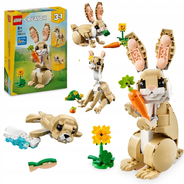Klocki Lego Creator 31162 Zestaw 3 W 1 Uroczy Króliczke Lama Foka