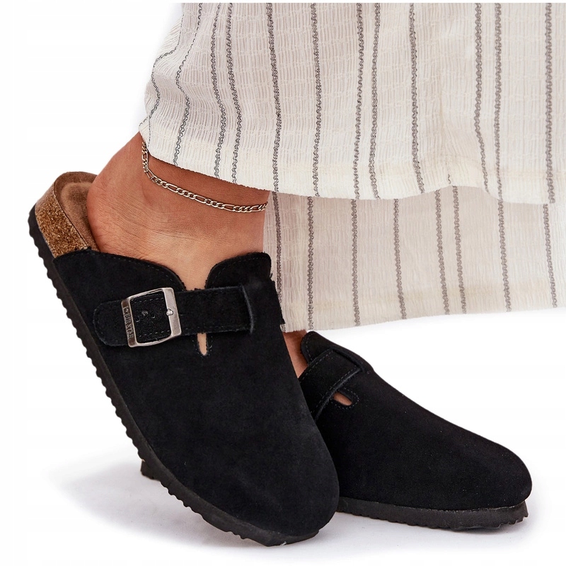 Nazouváky Dámské Semišové Na Platformě Big Star RR274A384 Černé 36