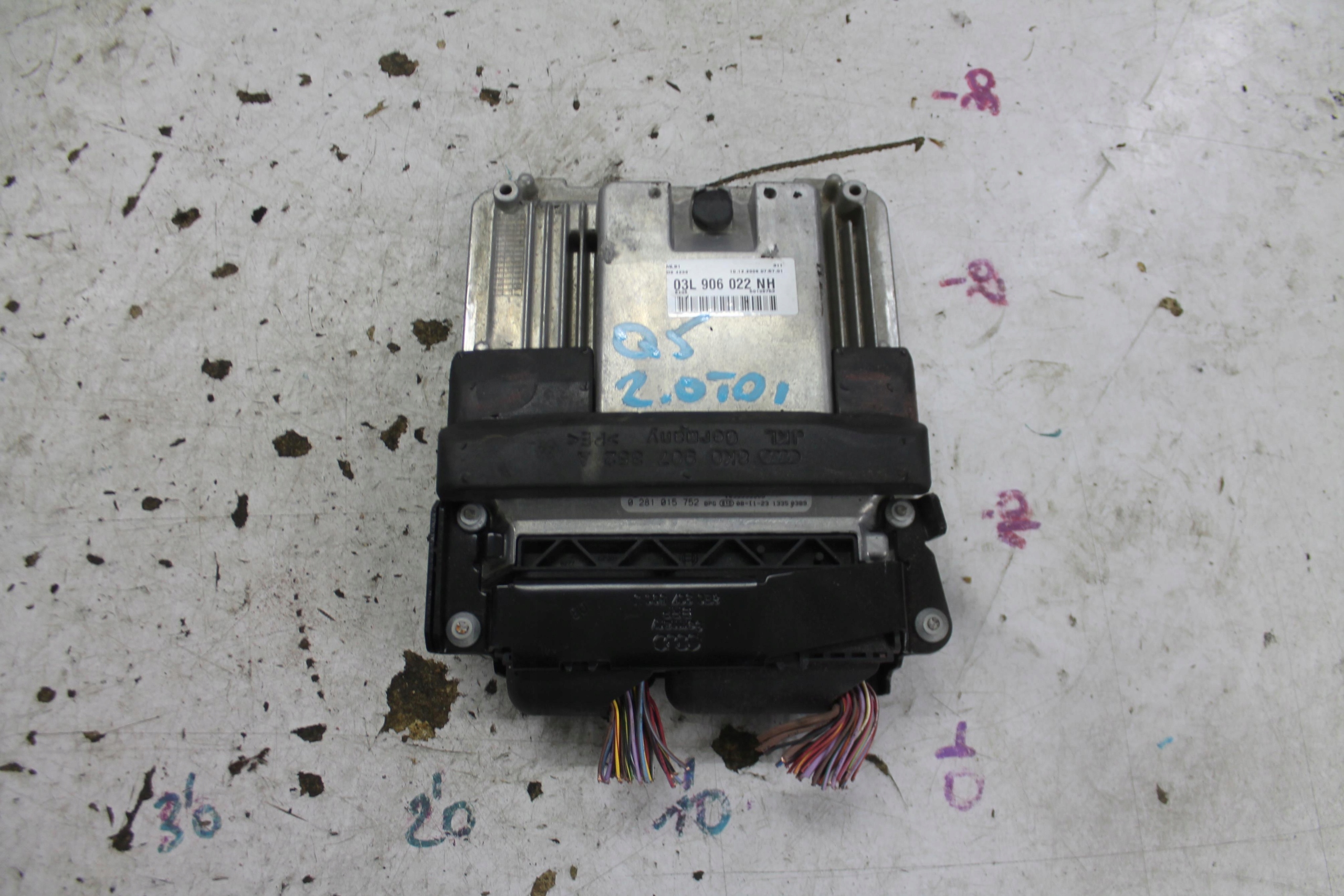 computer control unit of the engine 03L906022NH AUDI Q5 2.0 TDI 08-16