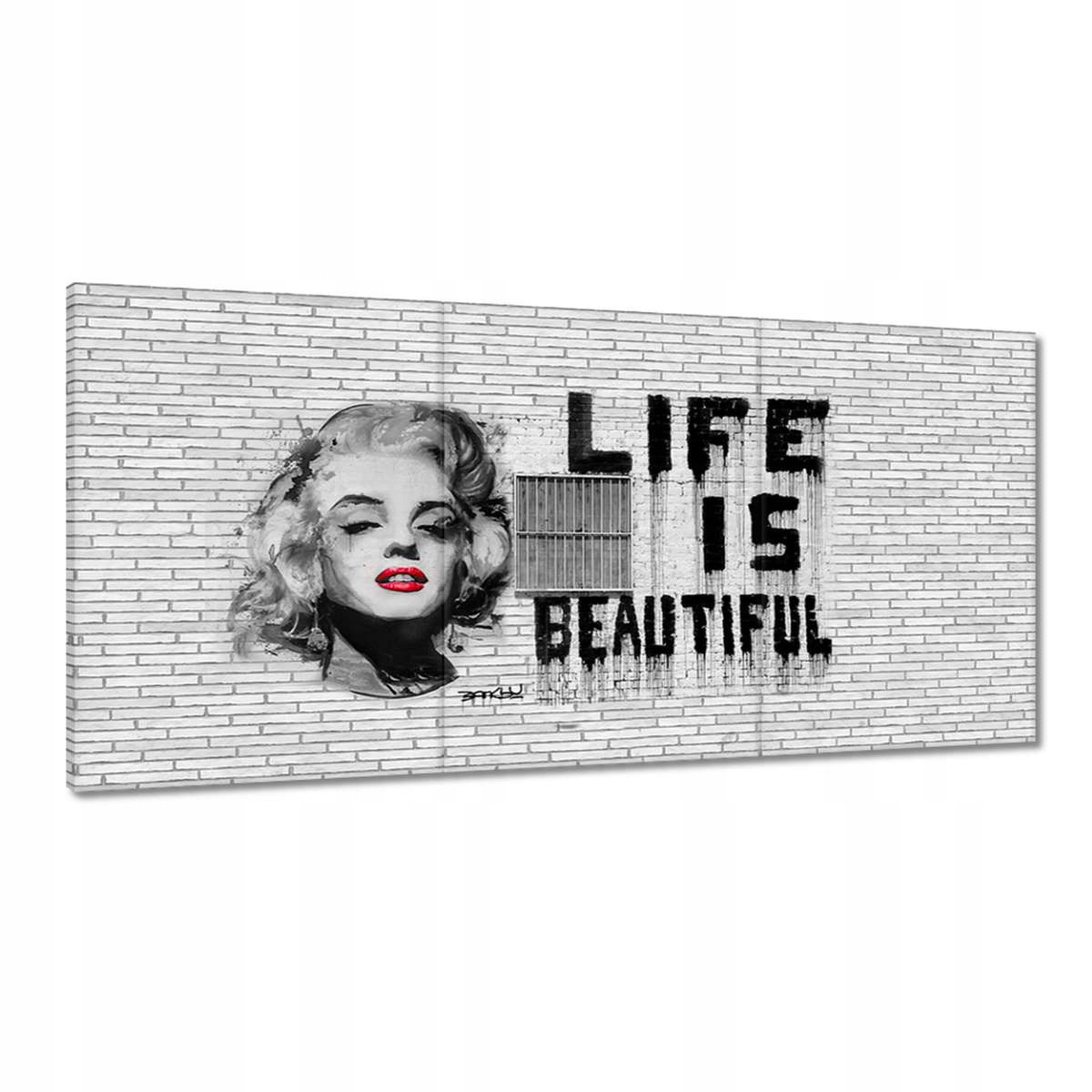 Obrazy 180x90 Banksy Life jsou krásné